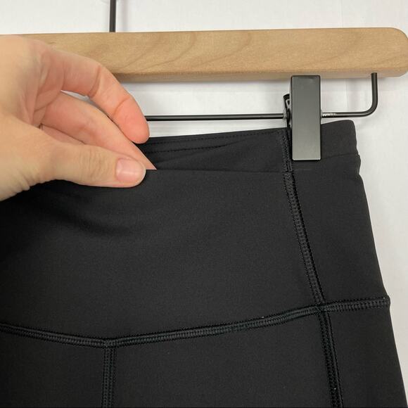 Lululemon | Black Gear Up Crop 17” Mesh Panel Workout Athleisure Leggings - Picture 10 of 16